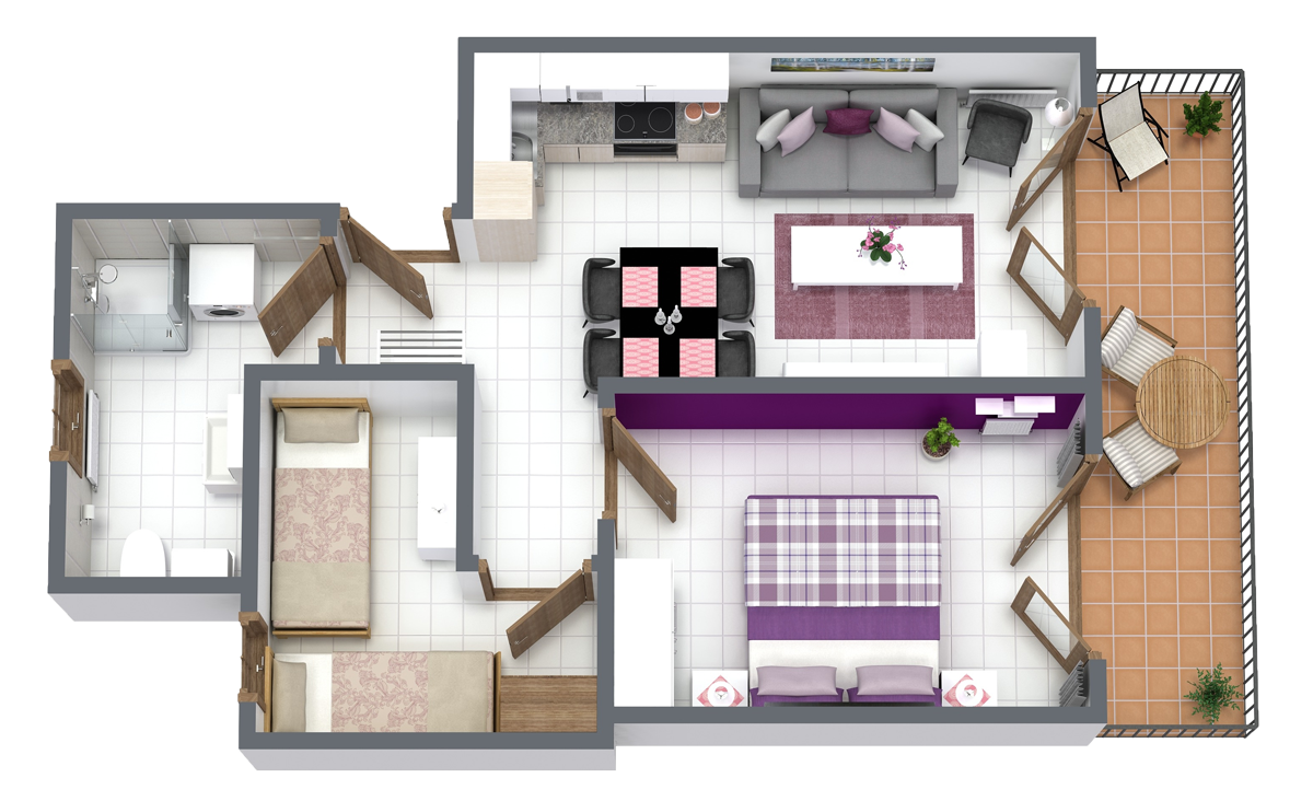 Grundriss Vistalago 2 Ferienwohnung Gardasee